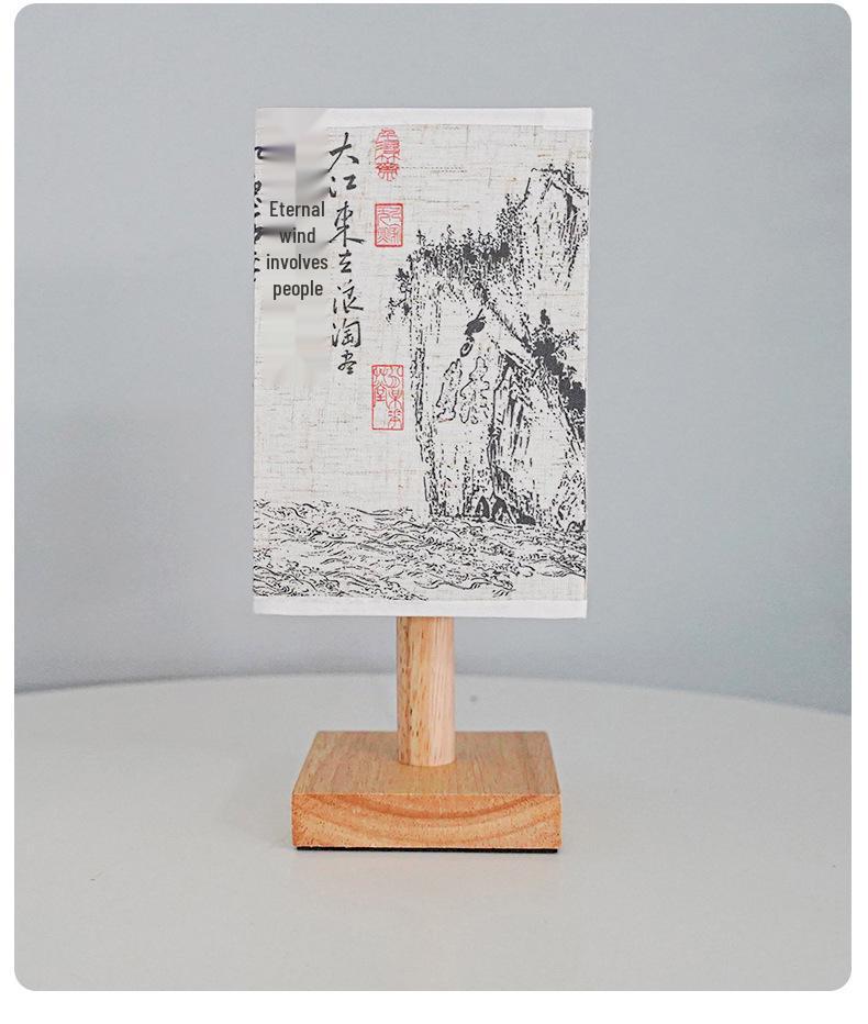 Chinese Zen Calligraphy Table Lamp - Bedroom, Bedside, Study, Teahouse Retro Night Light.