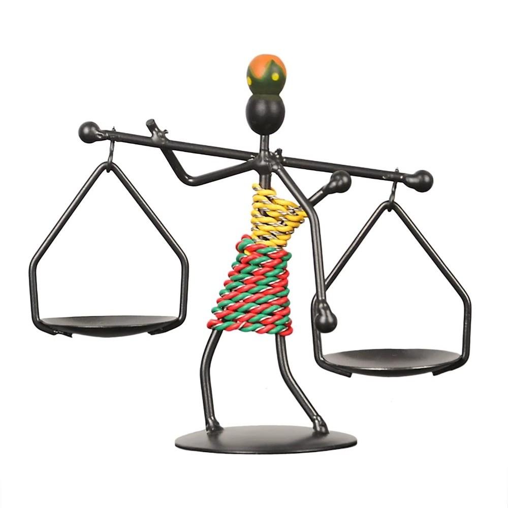 1pc Knick-knack Props Candle Holder Handmade Iron Romantic Candlelight Candlestick  Home Decor