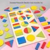 Montessori Educational Geometric Puzzles: Shape Boards & Fraction Matching Building Blocks