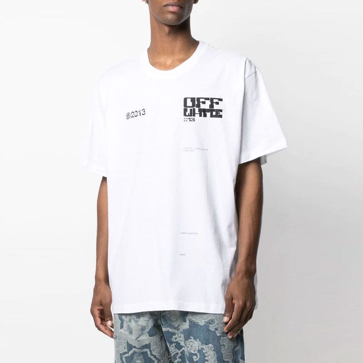 OFF WHITE Tech Marker T shirt OMAA038S21JER0080110
