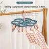 Clips Folding Clothes Dryer Hangproof Socks Underwear Plastic Drying Rack Organizerer Children Adults Clothes Dryer Wind