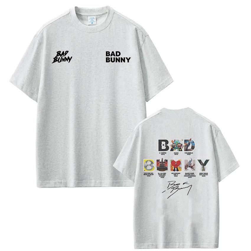 Bad Bunny Album Cover Tshirt Debi Remove More Photos DTMF Men Women Luxury Fashion Retro Hiphop Style Oversized Tshirt