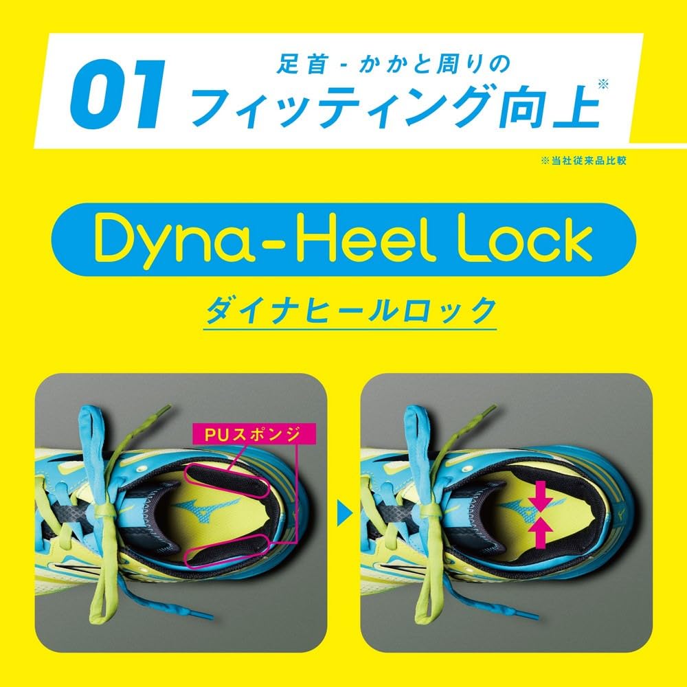 Table Tennis Shoes Wave Medal NEO Stability Cushioning Resilience Fit Yellow X Black X Light Blue Cm 2E [Mizuno] 24.0