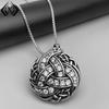 Xieweier Celtic Circle Pendant Necklace - European & American Trendy Dark Fashion Design