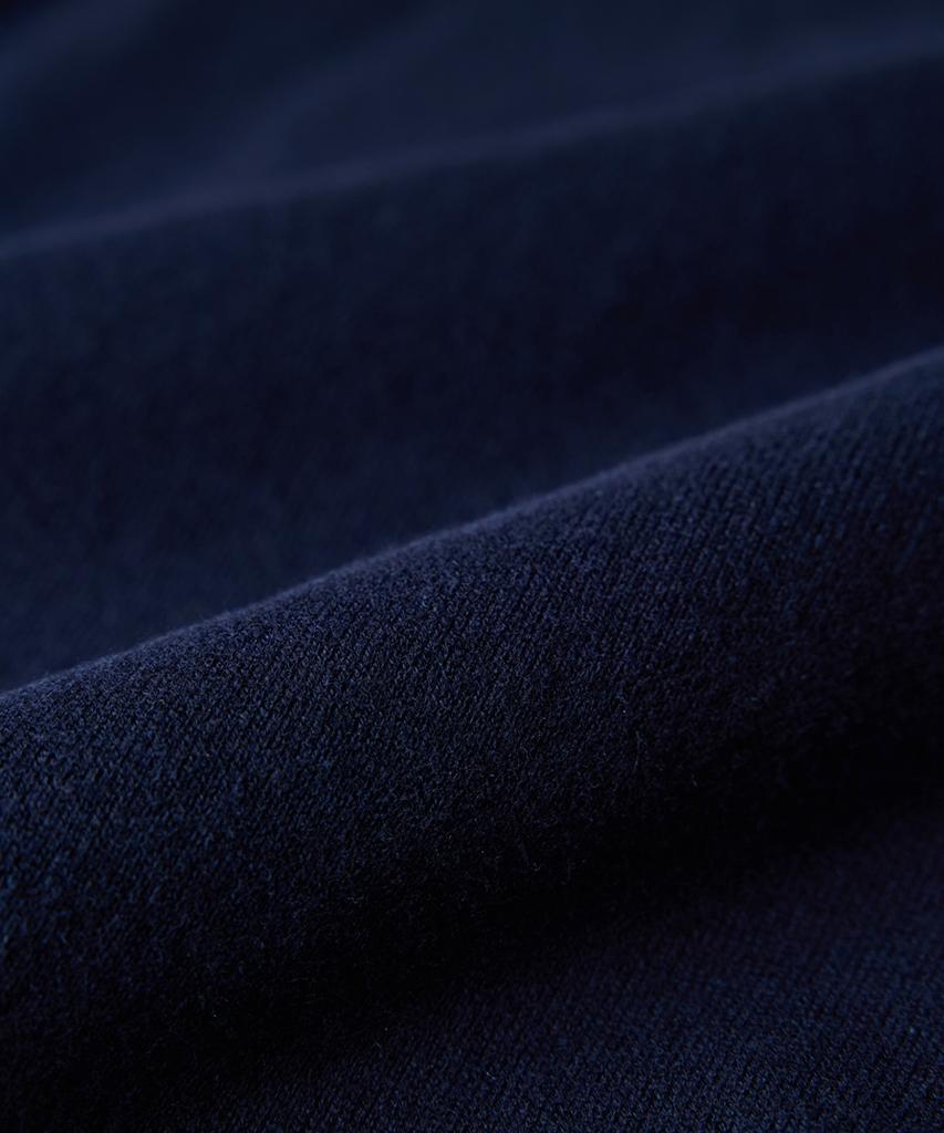 Geonjiulleunseu Cashmere Blend Pocket Collar Knit - Navy