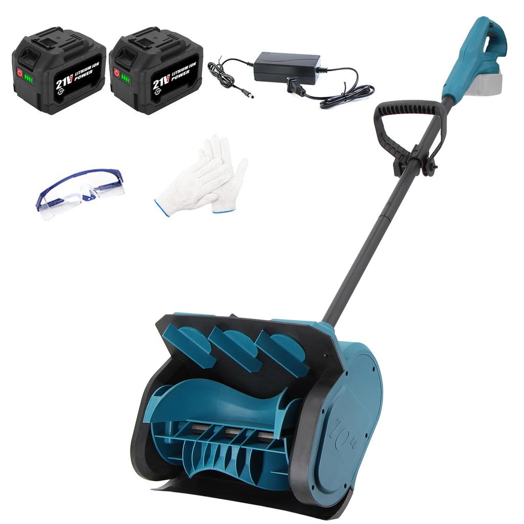 Lopoti Cordless Electric Snow Brushless 6000mAh High 32cm Wide X 15cm Adjustable Snow Removal Direction from Suitable for All Types of Home Community