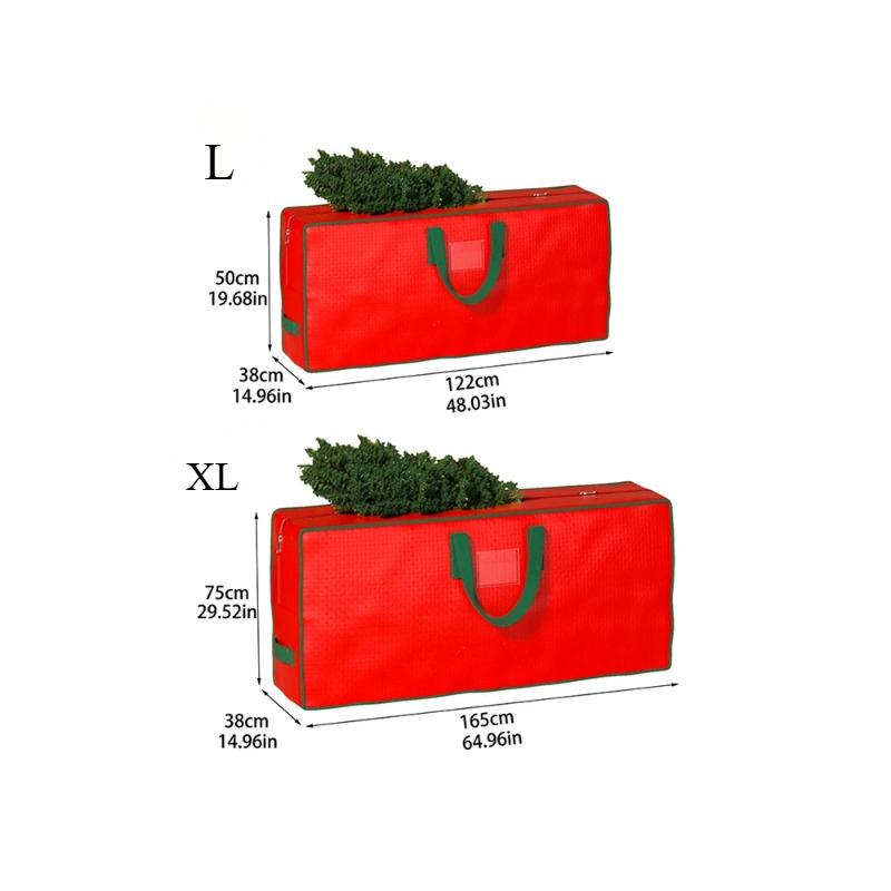 Christmas Tree Storage Bag Waterproof Moisture-proof Durable Christmas Tree Dustproof Zipper Bag Handbag