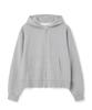 Nocle Structure Sweat Hoodie Zip Up Gray