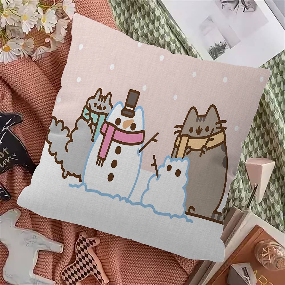 

Милая наволочка для подушки с кошкой P-Pusheen, подарок, наволочка для подушки, декор для спальни, дома, дивана, кресла, сиденья, наволочка 12x12Inch