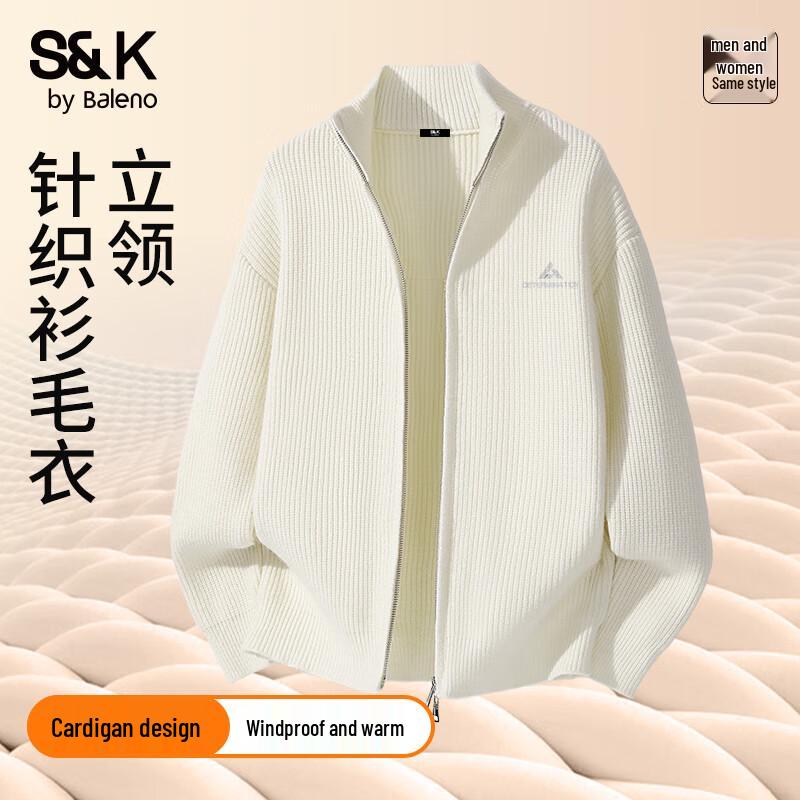 

Baleno Men s S&K Double-Zip Knit Stand-Collar Cardigan L