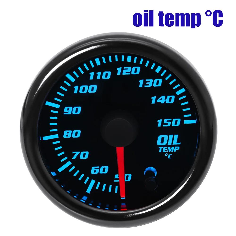 7 Colors LED Dual Display 2" 52mm Boost/Water/Volt/Air Fuel Ratio/EGT/Tachometer/Oil Temp/Oil Pressure RPM Car Gauge Auto Meter