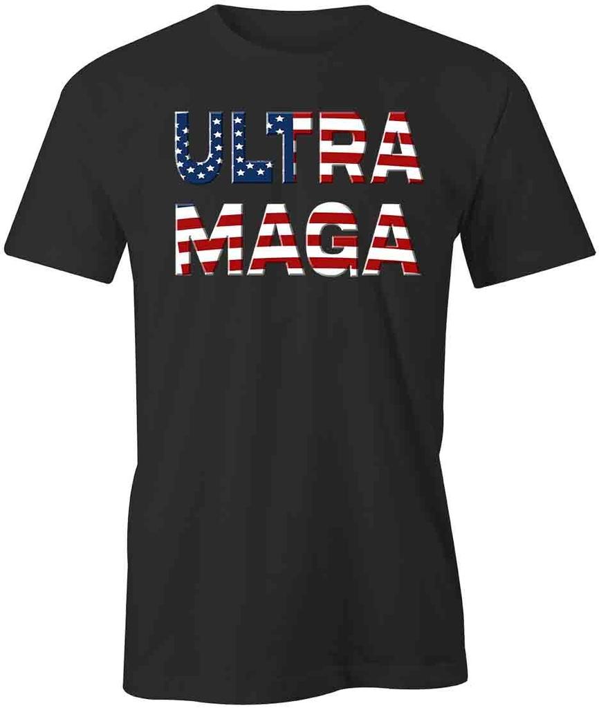ULTRA MAGA FLAG TShirt Tee Printed Graphic T-Shirt Gift S1BCB054 TRUMP