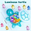 17cm Luminous Turtle Storage Box with Openable Lid Cute Cartoon Turtle Home Decor Craft Turtle Storage Case Oversized Turtle Toy