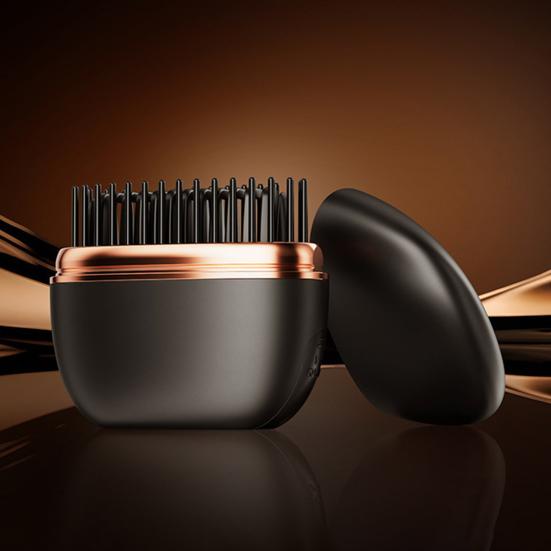 Mini Haarglättungsbürste Tragbar Reise Leicht Wiederaufladbar Schnell Aufheizend Heißkamm 3 Temperaturstufen Einstellbar Elektrisches Haarstyling