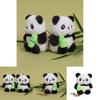 Adorable Panda Plush Keyring With Magnetic Circles For Kids Bag Decor And Gift
