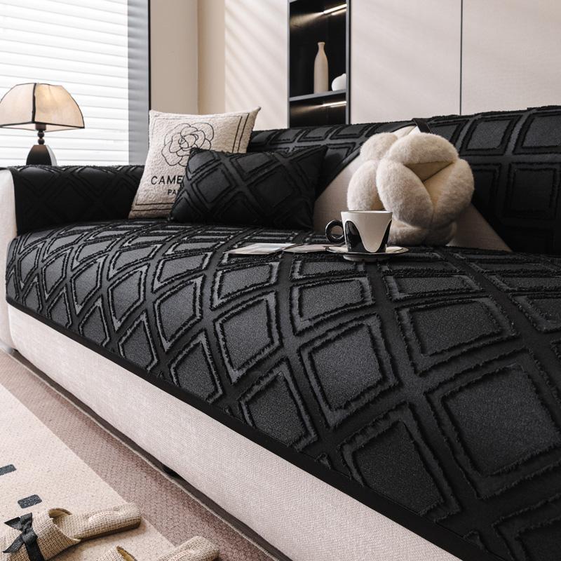 

Ретро Модный Чехол для Дивана, Легкая Роскошь Новый Минималистичный Современный Стиль, Универсальный для Всех Сезонов, Подходит для Домашних Животных 70x70cm чёрный