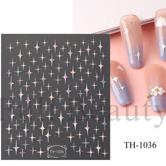 Nail Art Sticker Diablo Series European And American Halloween Laser Spider Scorpion Thin Fortitude Back Glue Nail Sticker