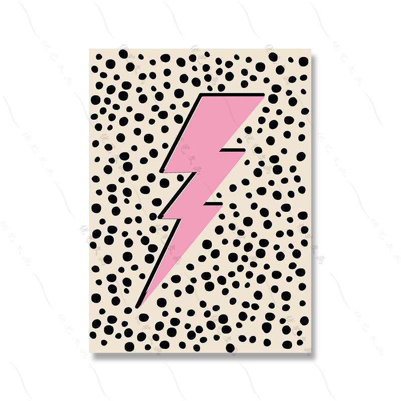 

Ретро Бохо настенная живопись на холсте печать модная комната в общежитии домашний декор плакат мультфильм дети абстрактная мода живая картина декор 21x30cm No Framed