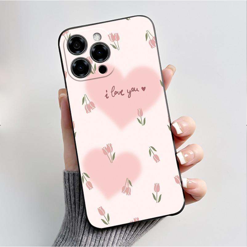 Per Custodia Doogee Note 58 Pro Lusso Moda Pattern Farfalle Fiori Nero Morbido TPU Silicone Cover Posteriore Telefono Cassa Antiurto