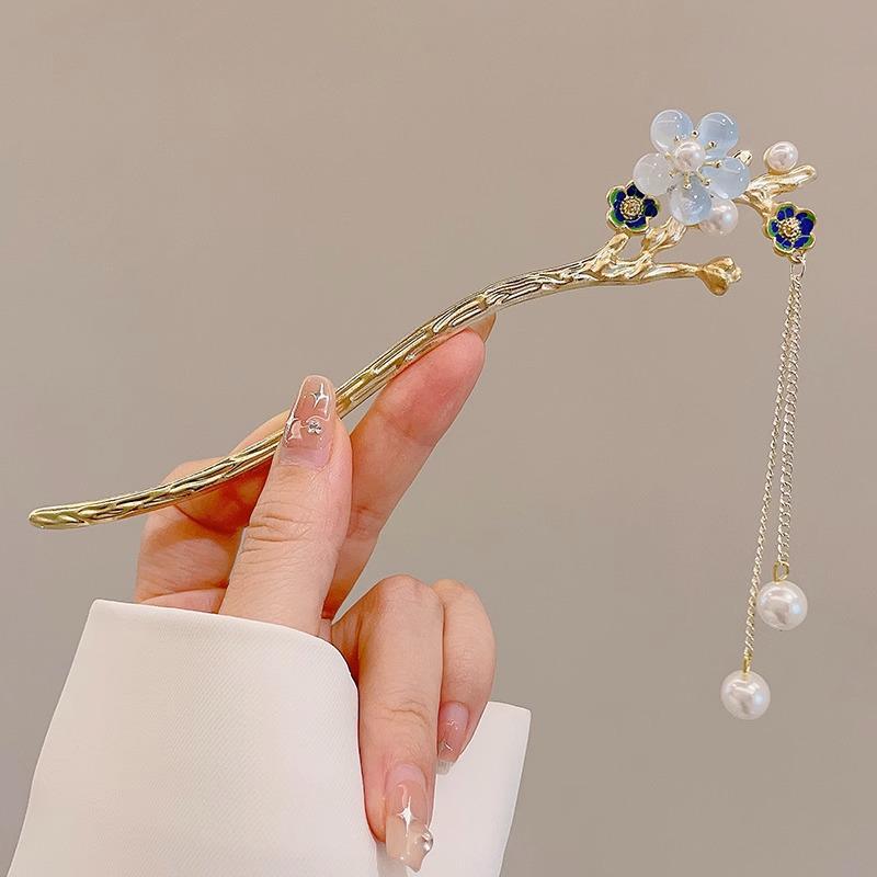 Vintage-inspirierte High-End Quasten-Haarnadel für Hanfu- und Cheongsam-Frisuren