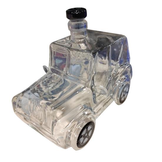 Skleněná karafa na whisky do auta, veteránská auto dekorace do baru, láhev na víno, dárek pro dědečka, tátu, manžela, milovníky whisky
