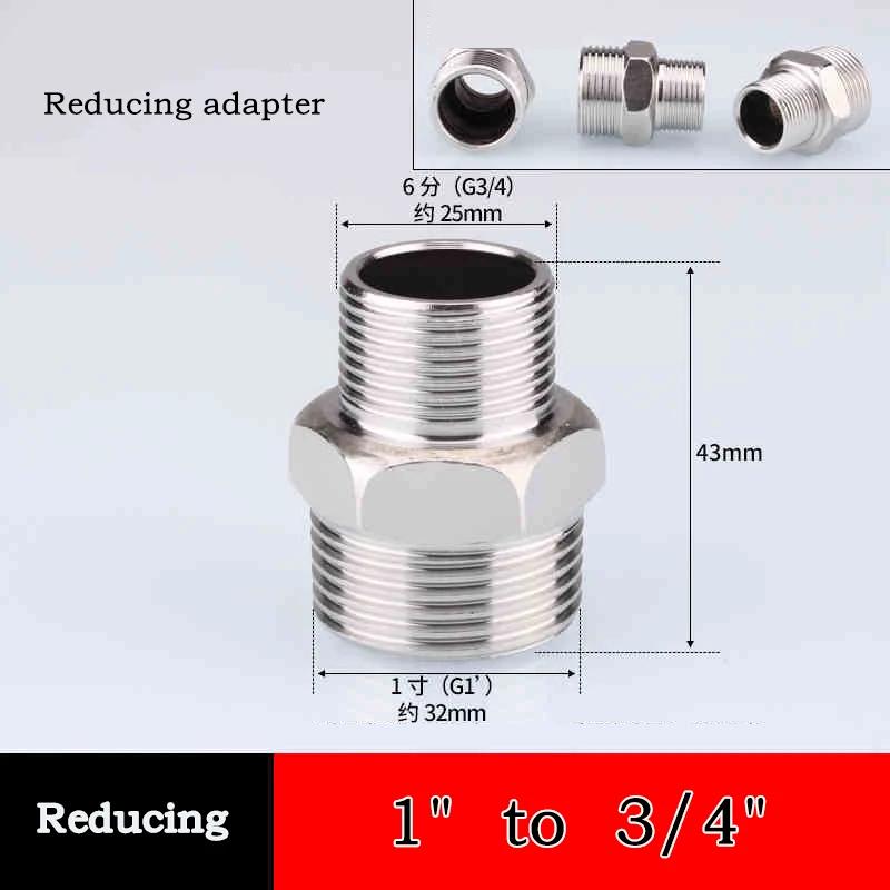 10pc 304 Stainless Steel Hexagonal Outer Wire Double Headed Straight Through Coupling Threaded Pipe Male Thread Hex Nipple Union