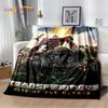 Cartoon T-Transformers Autobots Soft Flannel Blanket for Beds Bedroom Sofa Picnic,Throw Blanket for Cover Outdoor Leisure Gift