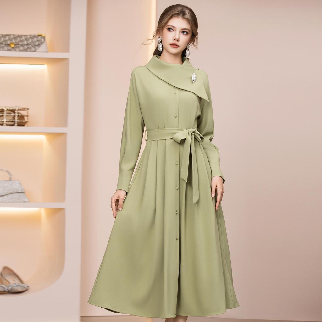 Elegant Korean Drama-Style Dress: 2026 New Release, Cinched Waist Jacket for Special Occasions