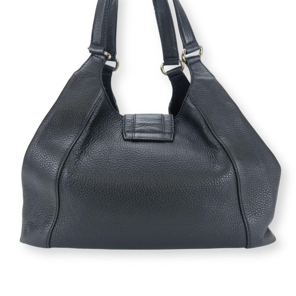 Used GUCCI Tote Bag 268747 leather black Shoulder