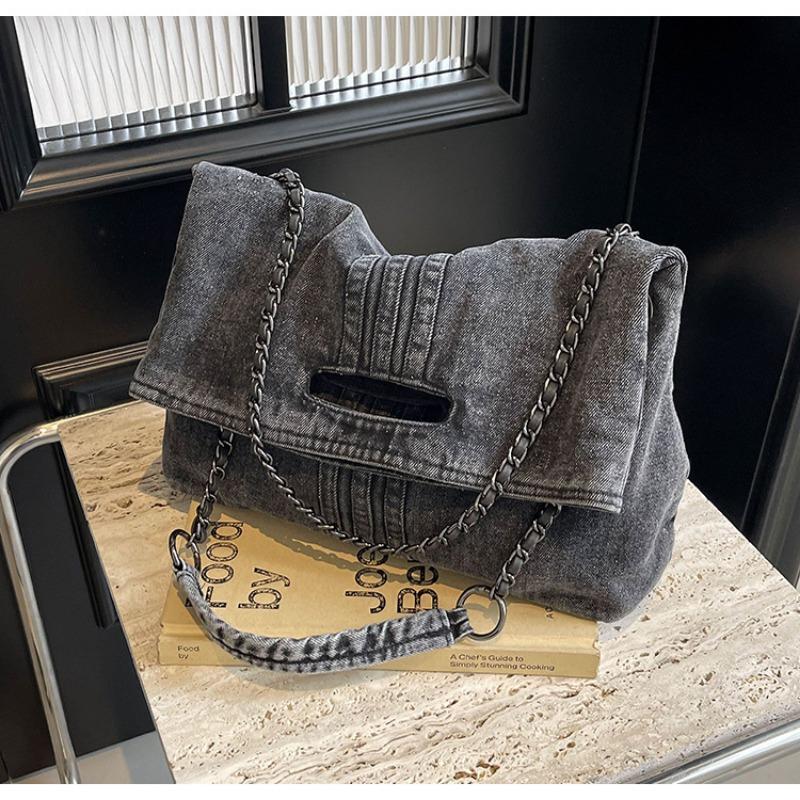 New Style Large Capacity Commuter Bag for Women, Fashionable Denim Tote Bag