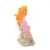 Yousheng Aquarium Mermaid Statue Realistic Shape DIY Resin Whimsical Design Aquarium Mermaid Decoration Pet Supplies