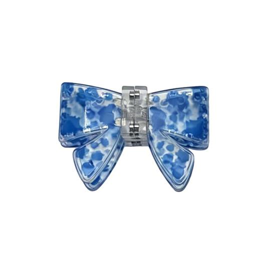 Magnetic Hair Clip Bow Shape Hair Pin with Leopard Marble Patterns DIY Magnetic