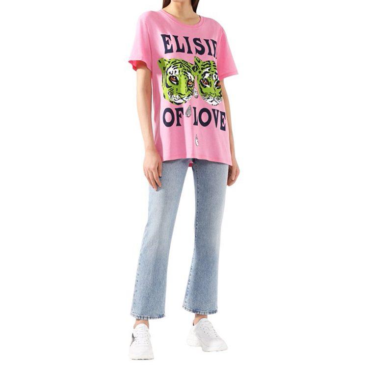Gucci Regular T Shirt Women's Pink 492347-XJBHQ-5901
