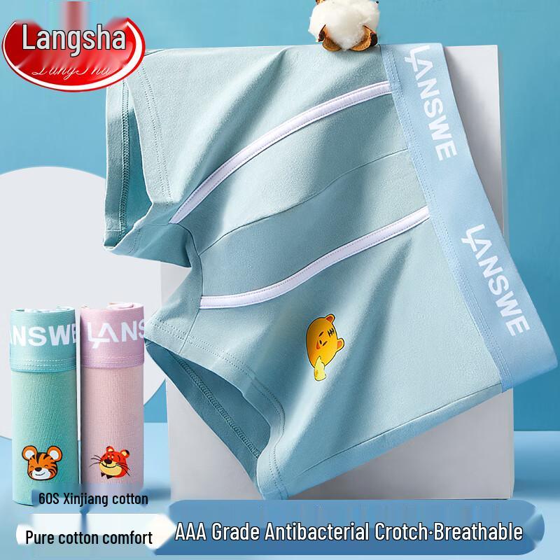 

Langsha Men s Pure Cotton Cartoon Boxer Briefs 3-Pack XL