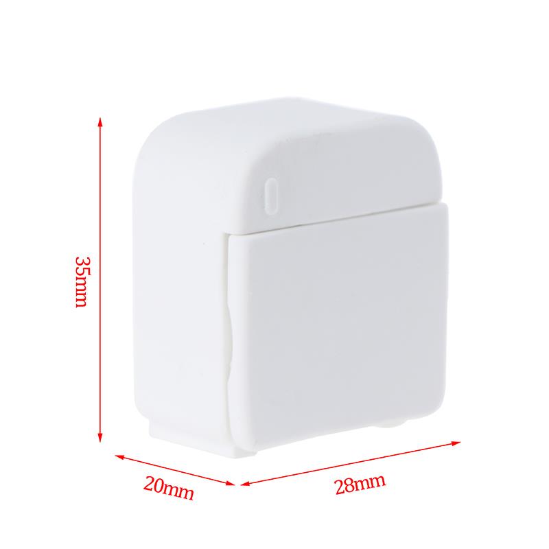 1PC Dollhouse Miniature White Refrigerator Miniature Playthings Kitchen Home Single Layer Double Refrigerator Dollhouse Decor Accessories