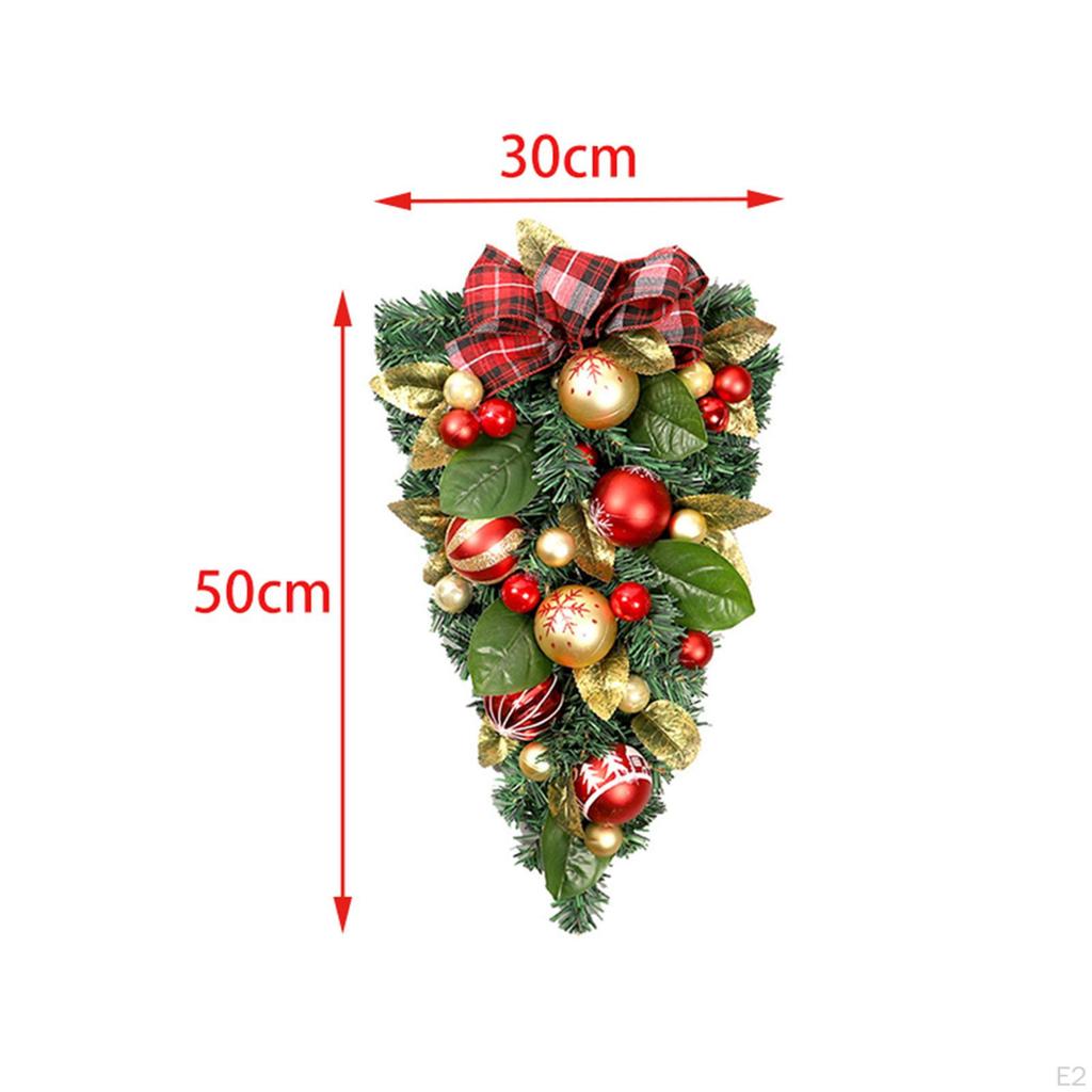 Artificial Christmas Teardrop Wreath Decoration Garland for Home
