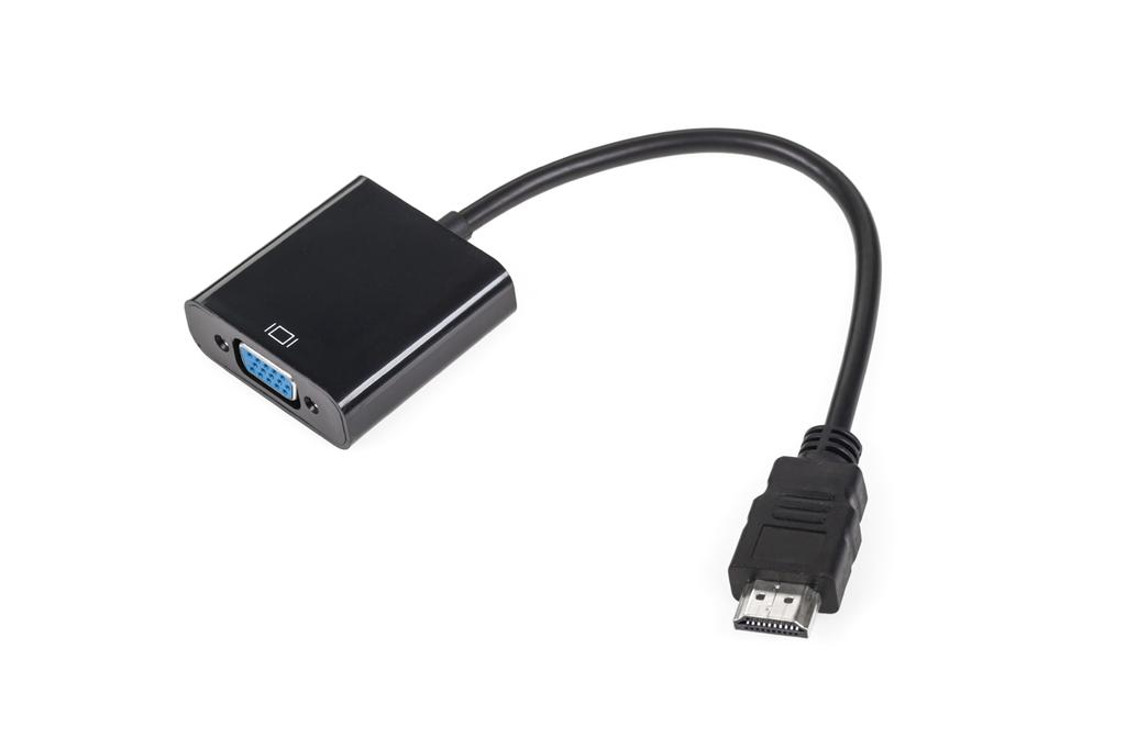 HDMI plug - VGA socket adapter connector