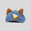 Japanese Cartoon Cute Croissant Cat Ear Cowboy Octagonal Hat Women'S Autumn And Winter Big Head Circumference Sweet Versatile Beret
