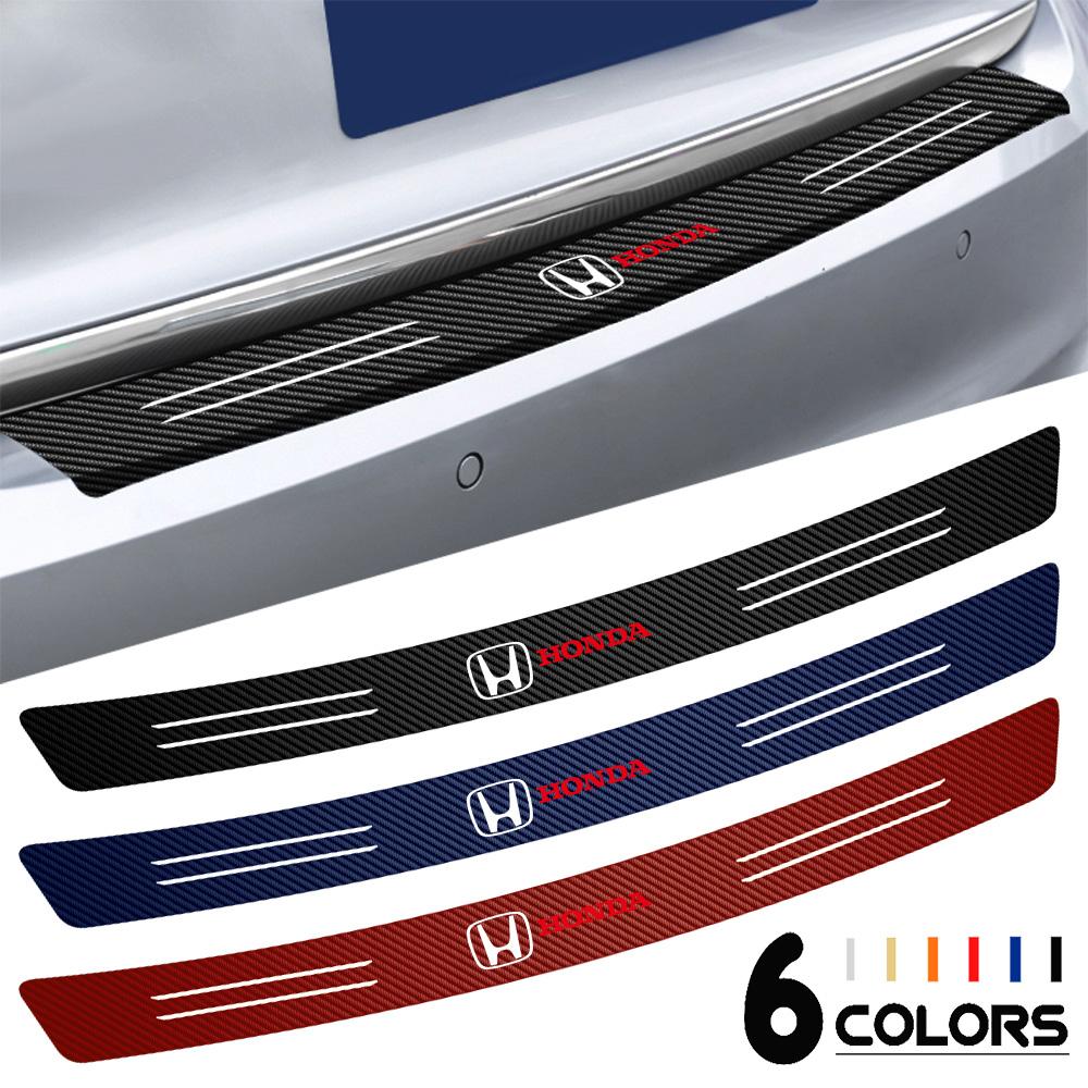 Car Door Sill Sticker Rear Trunk Protector Plate Interior Accessories For Honda Civic Accord XR-V HR-V City Odyssey Spirior CRV