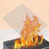 304 Stainless Steel Rectangle Square Bbq Net Mesh Grill Nonstick Baking Mat Outdoor Camping Barbecue Grilling Part Grates