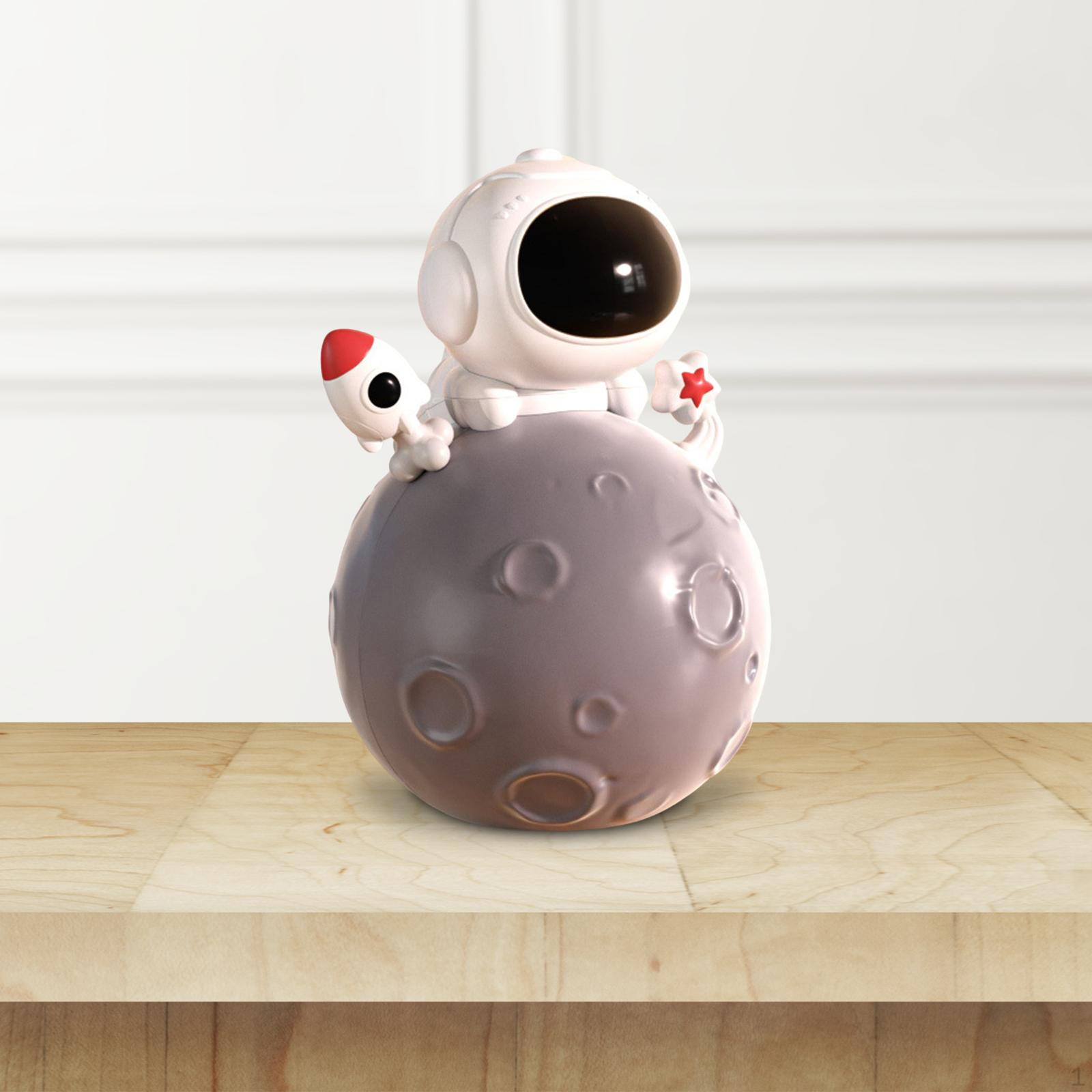 

Cute Piggy Bank Creative Savings Box Money Collectible Decorative Modern Astronaut