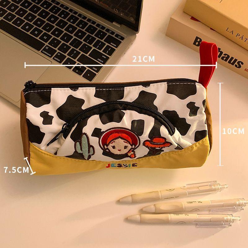  Toy Story Woody Buzz Lightyear Cartoon Pencil Bag Cute High-Looking Large Capacity Student Stationery Storage Bag