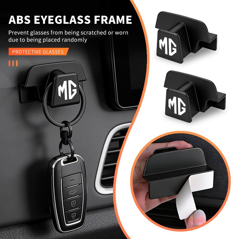 For MG Car Seat Self-Adhesive Eyeglasses Holder Visor Storage Sunglasses ZS GS 3 5 6 7 Gundam 350 Parts TF hector HS fxl1