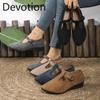 New Pointed-toe Shallow-mouthed Button-up Wedge Heels for Women In Large Size Single Shoes Devotion