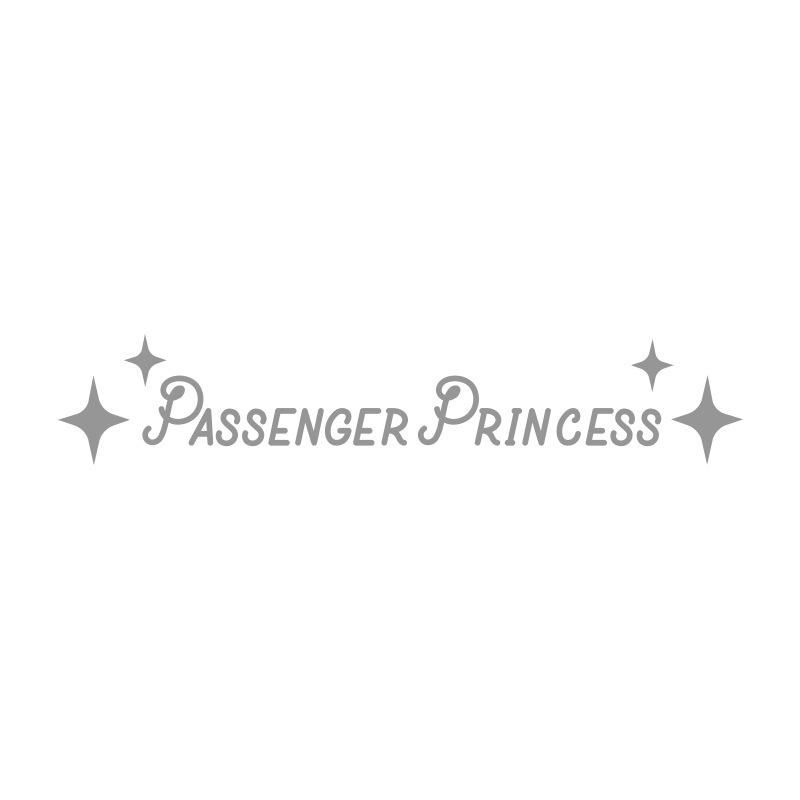 Passenger Princess Inspirational Rearview Mirror Car Sticker