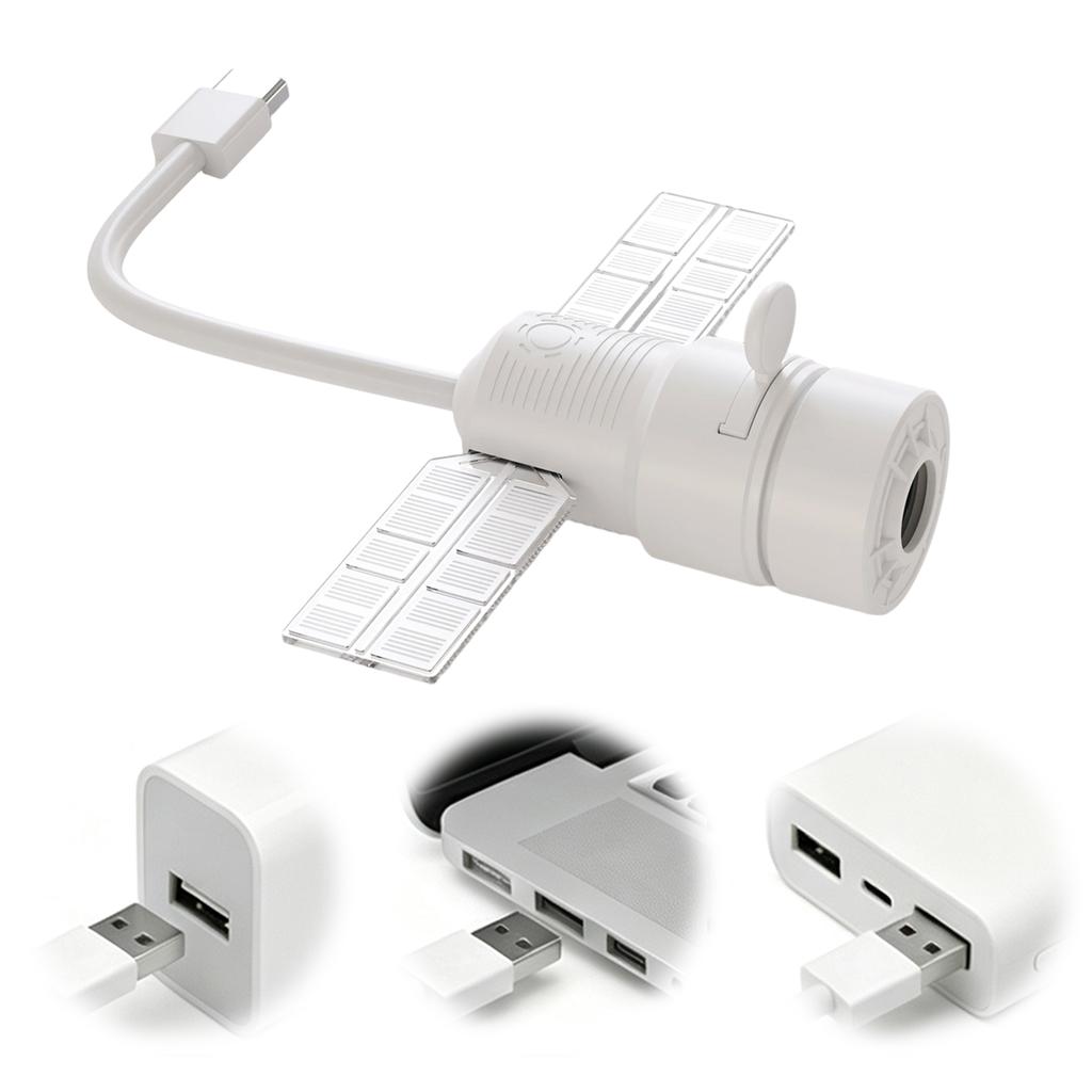 Star Projector Night Light 2 in 1 USB Galaxy Lamp 360 Flexible Gooseneck 5 Film Cards Kids Bedroom Ceiling Atmosphere