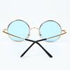What Say Circle Gold Frame Sunglasses with Colored 14 Trendy UV400 for Men and Includes Soft and Hard Cases Lenses, Colors, Protection, Women, (Light