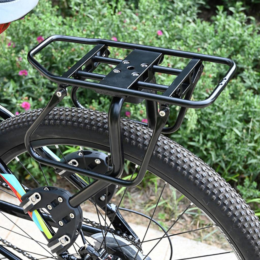 Rear Bike Rack Aluminum Bike Rack Quick Release Mount Carrier Rack for Mountain Road Bikes Luggage