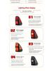LED Flowing Water Taillight Assembly for 2015-2025 Toyota Hilux REVO