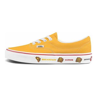 Era Brot Muster Retro Vielseitig Niedrige Schnürsenkel-Skateschuhe Unisex Sneaker Ingwer-Gelb VN0A54F14G1